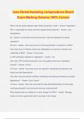 Iowa Dental Assisting Jurisprudence Board Exam Marking Scheme 100&percnt; Correct
