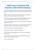 WSET Level 2 Test Bank |450 Questions with Verified Solutions |Latest 2024/2025