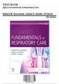 Test Bank for Egan&rsquo;s Fundamentals of Respiratory Care&comma; 12th Edition by Kacmarek&comma; 9780323511124&comma; Covering Chapters 1-58 &vert; Includes Rationales