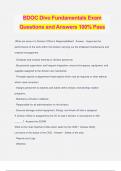 BDOC Divo Fundamentals Exam Questions and Answers 100% Pass