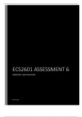 ECS2601 ASSIGNMENT 6 SEMESTER 1 2024