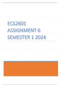 ECS2601 ASSIGNMENT 6 SEMESTER 1 2024