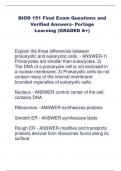 BIOD 151 Final Exam Questions and  Verified Answers- Portage  Learning (GRADED A+)