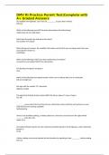 DMV RI Practice Permit Test&vert;Complete with A&plus; Graded Answers 