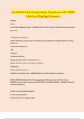 Social Work Licensing Exam&vert; Questions with 100&percnt; Solutions&sol;Verified Answers