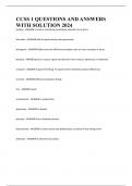 CCSS 1 QUESTIONS AND ANSWERS WITH SOLUTION 2024