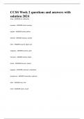 CCSS Week 2 questions and answers with solution 2024
