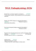 WGU D236 PATHOPHYSIOLOGY FINAL EXAM-with 100% verified solutions-