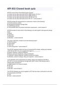 API 653 Closed book quiz