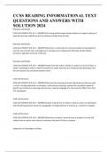 CCSS READING INFORMATIONAL TEXT QUESTIONS AND ANSWERS WITH SOLUTION 2024