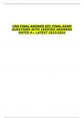 CNA FINAL ANSWER KEY FINAL EXAM QUESTIONS WITH VERIFIED ANSWERS RATED A+ LATEST 2023/2024 