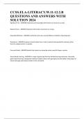 CCSS&period;ELA-LITERACY&period;W&period;11-12&period;2&period;B QUESTIONS AND ANSWERS WITH SOLUTION 2024