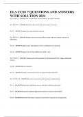 CCSS PACKAGE DEAL QUESTIONS AND ANSWERS WITH VERIFIED SOLUTIONSUPDATED 2024