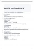 IJCAHPO COA Study Guide V2 with correct Answers