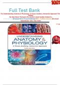 Full Test Bank For Understanding Anatomy & Physiology: A Visual, Auditory, Interactive Approach Third Edition By Gale Sloan Thompson Rn (Author) Latest Update Graded A+     