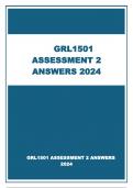 GRL1501 ASSIGNMENT 2 ANSWERS 2024