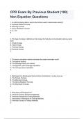 CPD Exam By Previous Student &lpar;100&rpar; Non Equation Questions&period;