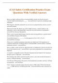 sUAS Safety Certification Practice Exam Questions With Verified Answers