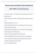 Visual communication Exam Questions with 100&percnt; Correct Answers