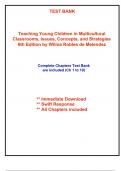 Test Bank for Teaching Young Children in Multicultural Classrooms&comma; Issues&comma; Concepts&comma; and Strategies&comma; 6th Edition Melendez &lpar;All Chapters included&rpar;