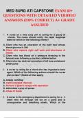 ATI RN MED SURG 23/24 PROCTORED EXAM- LATEST 100% CORRECT STUDY GUIDE Q$A WITH RATIONALES. ATI MED SURG EXAM 2023 QUESTIONS AND ANSWERS ATI MED SURG/VATI MED SURG EXAM TEST BANK QUESTIONS WITH VERIFIED CORRECT ANSWERS/A+ GRADE/2023