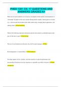 PHED 1301 CH&period; 17 QUESTIONS AND  ANSWERS GRADED A&plus;