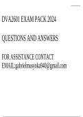 DVA2601  Exam pack 2024(Questions and answers)