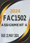 FAC1502 Assignment 4 Due 21 May 2024