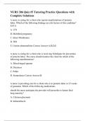 NURS 306 Quiz &num;5 Tutoring Practice Questions with Complete Solutions
