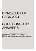 DVA2602 Exam pack 2024(Questions and answers)