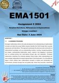 EMA1501 Assignment 2 &lpar;COMPLETE ANSWERS&rpar; 2024 - DUE 3 June 2024