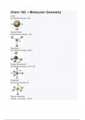 Chem 162 -- Molecular Geometry.