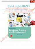                                                  FULL TEST BANK For Employee Training & Development 9th Edition by Raymond Andrew Noe (Author) Latest Update Graded A+     