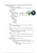 IB Biology B4.1 Adaptations to the Environment Notes 2025