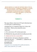 HESI CRITICAL CARE RN NEWEST 2024 ACTUAL  EXAM TEST BANK 2 VERSION &lpar;VERSION A AND B&rpar;  240 QUESTIONS AND CORRECT DETAILED  ANSWERS WITH RATIONALES &lpar;VERIFIED ANSWERS&rpar; &vert;ALREADY GRADED A&plus;&vert;&vert;UPDATED  MAY 2024&excl;