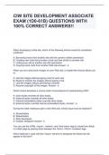 CIW SITE DEVELOPMENT ASSOCIATE EXAM (1D0-61B) QUESTIONS WITH 100% CORRECT ANSWERS!!