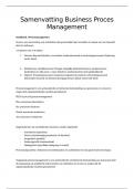Samenvatting -  Business Process Management