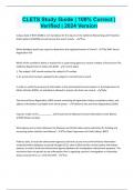 CLETS Study Guide &vert; 100&percnt; Correct &vert; Verified &vert; 2024 Version