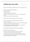 USABO Open Exam 2010 with 100% complete answers