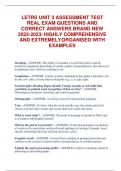 LETRS UNIT 3 ASSESSMENT TEST REAL EXAM QUESTIONS AND  CORRECT ANSWERS BRAND NEW 2022-2023&sol; HIGHLY COMPREHENSIVE AND EXTREMELYORGANISED WITH EXAMPLES