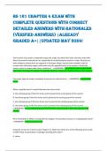 BS 161 CHAPTER 4 EXAM WITH  COMPLETE QUESTIONS WITH CORRECT  DETAILED ANSWERS WITH RATIONALES  (VERIFIED ANSWERS) |ALREADY  GRADED A+||UPDATED MAY 2024!