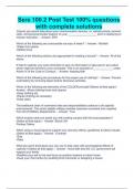 Sere 100&period;2 Post Test 100&percnt; questions with complete solutions