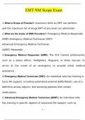 EMT NM Scope Exam Questions with 100% Correct Answers | Updated & Verified