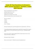 Exam &lpar;elaborations&rpar; Code HS  