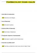 Galen NUR 210 Pharmacology Exam 4 Questions with 100% Correct Answers | Updated & Verified