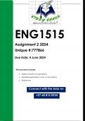 ENG1515 Assignment 2 &lpar;QUALITY ANSWERS&rpar; 2024