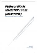 PUB1601 EXAM SEMESTER 1 2023 