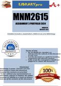 MNM2615 Assignment 3 (COMPLETE ANSWERS PORTFOLIO) 2024