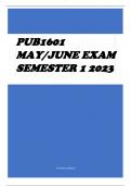 PUB1601 MAY/JUNE EXAM SEMESTER 1 2023 