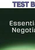 Test Bank for Essentials Of Negotiation 4th Canadian Edition by Roy Lewicki, Kevin Tasa, Bruce Barry & David Saunders  - Complete Elaborated and Latest Test Bank. ALL Chapters(1-31)Included and Updated - 5* rated